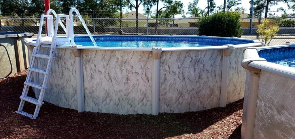 above ground pool
