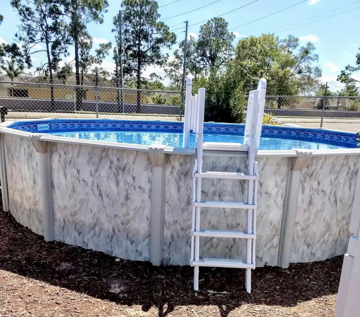 Pool Steps At Mr. Pool of Pasco & Crystal River 2 above ground swimming pool ladder