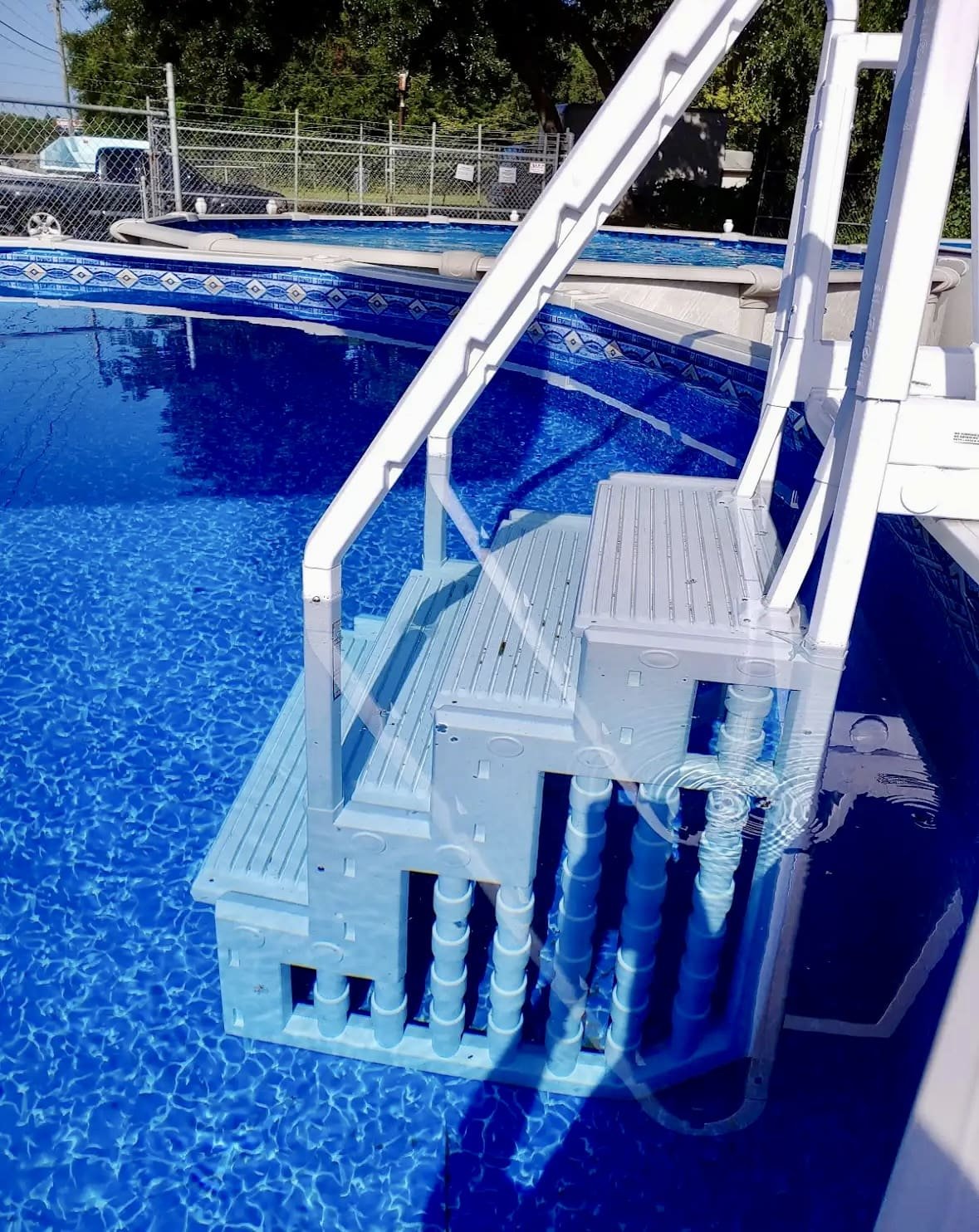 Pool Steps At Mr. Pool of Pasco & Crystal River 3 pool steps