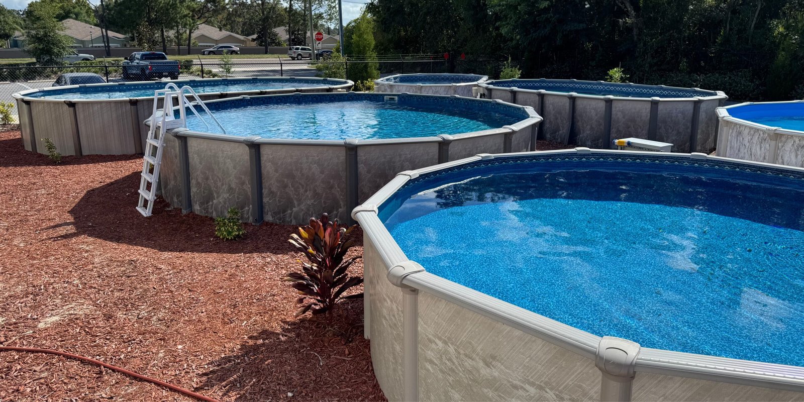 Above Ground Swimming Pools At Mr. Pool of Pasco & Crystal River 1 above-ground swimming pool display at Mr. Pool of Pasco