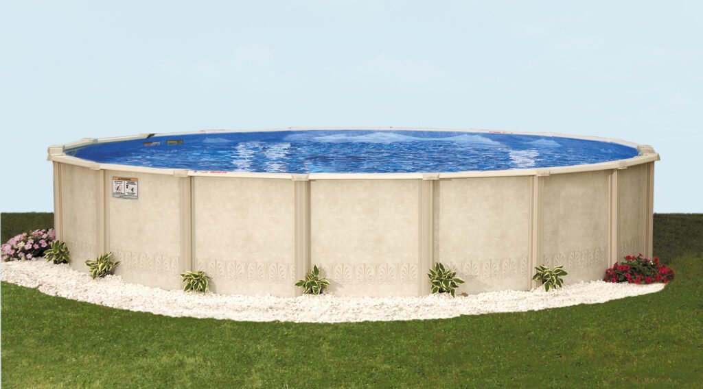 Above Ground Swimming Pools At Mr. Pool of Pasco & Crystal River 24 Autumn Breeze Round Resin Pool