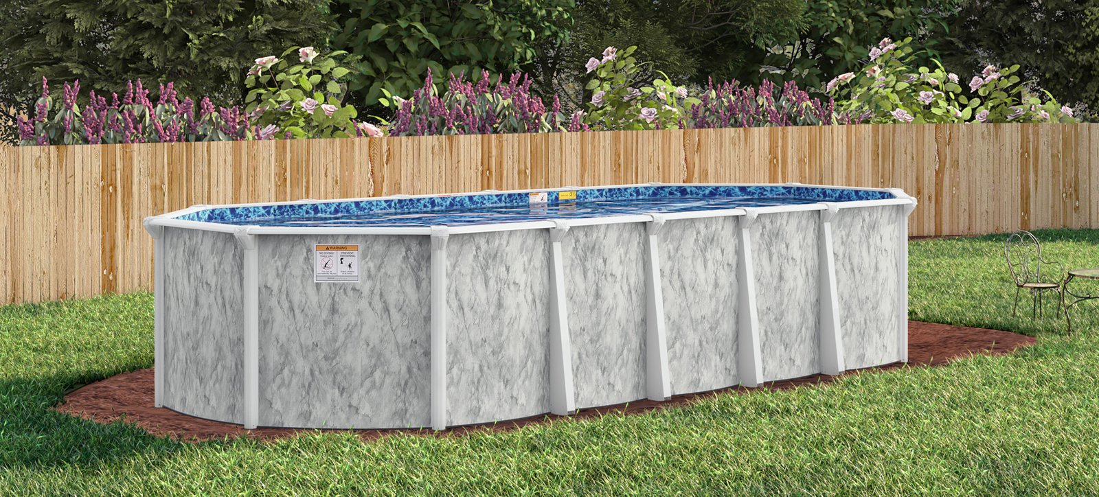 Above Ground Swimming Pools At Mr. Pool of Pasco & Crystal River 11 Silver Sea Oval Resin Pool