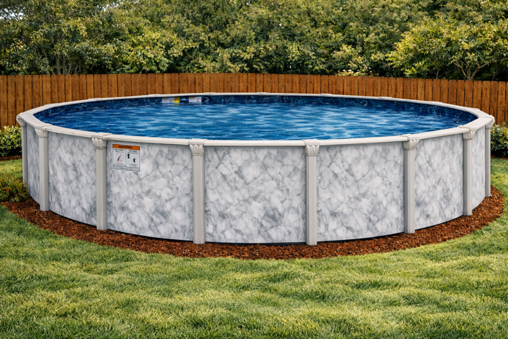 Above Ground Swimming Pools At Mr. Pool of Pasco & Crystal River 18 Sterling Round Steel Pool
